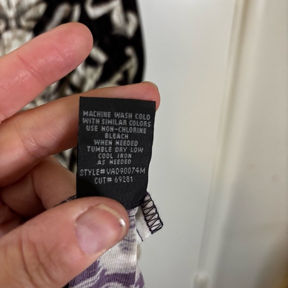 Connected Apparel Purple and Cream Sheath Dress - Picture 8 of 12